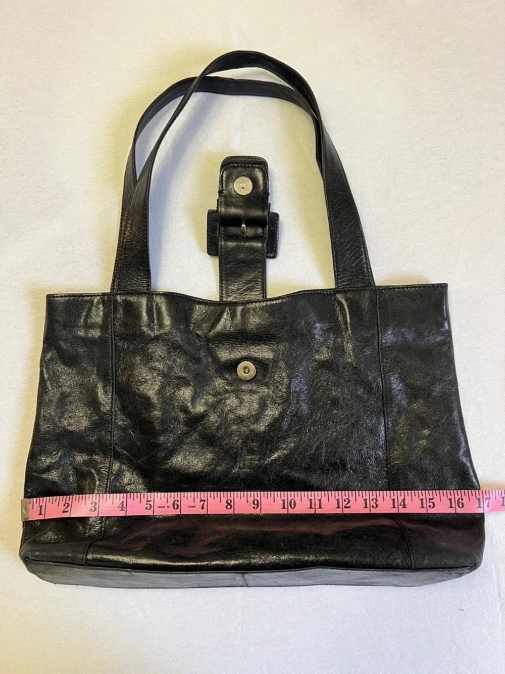 Vintage Y2K Hobo The Original Black Soft Leather Vintage Large Shoulder Tote Bag